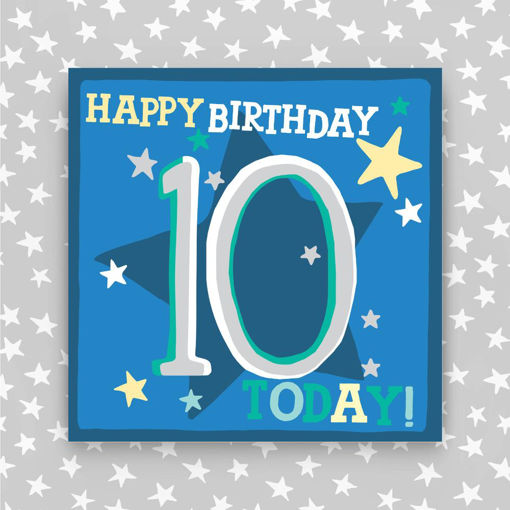 Picture of HAPPY BIRTHDAY 10 TODAY BLUE